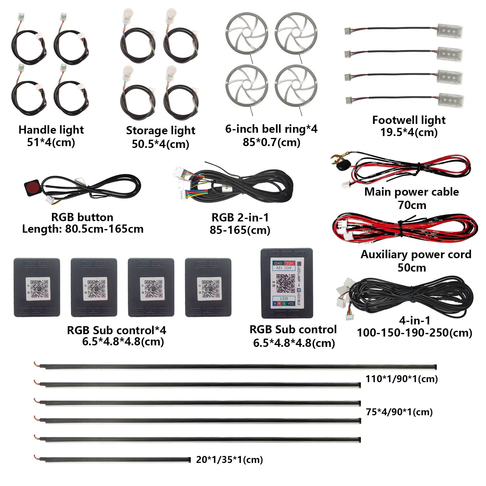 Led Ambient Interior Car Lights App Control - For Ambient Lights App Universal car