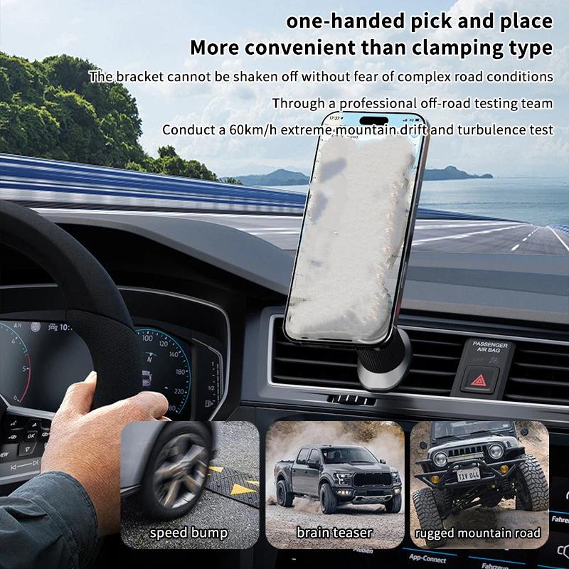 New 1Pcs Carbon Fiber Magnetic - Magnetic Phone Holder For Car Vent 评论和价格