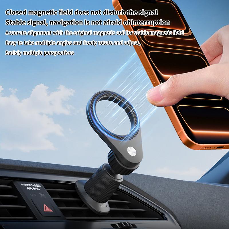 New 1Pcs Carbon Fiber Magnetic - Magnetic Phone Holder For Car Vent 评论和价格